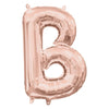 Foil Balloon - Mini Letter Rose Gold B 16 Inch Air-Filled Only