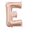 Foil Balloon - Mini Letter Rose Gold E 16 Inch Air-Filled Only