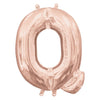 Foil Balloon - Mini Letter Rose Gold Q 16 Inch Air-Filled Only