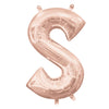 Foil Balloon - Mini Letter Rose Gold S 16 Inch Air-Filled Only