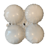 Foil Balloon - Quad 17" White