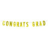 Foil Congrats Grad Streamer Gold