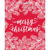 Gift Bag - Large, Red and White Merry Christmas
