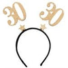 Gold Glitter Age Headband 30 Years