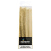 Gold & Glitter Slim Candles, Set of 10
