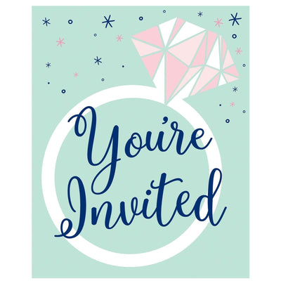 Invitations - Mint To Be, 4" x 5", 8 Count