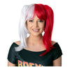 Adult Anime's School Girl Red & White Wig