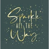 Modern Christmas Sparkle All The Way Luncheon Napkin