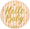 Hello Baby Peach 18" Foil Balloon