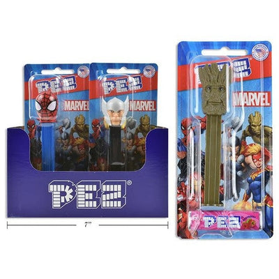 PEZ Marvel Assortment 16g – Includes 1 Dispenser + 2 Candy Refills