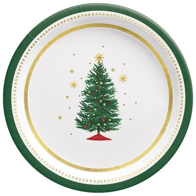 Plate, 7" Joyful Tree Round