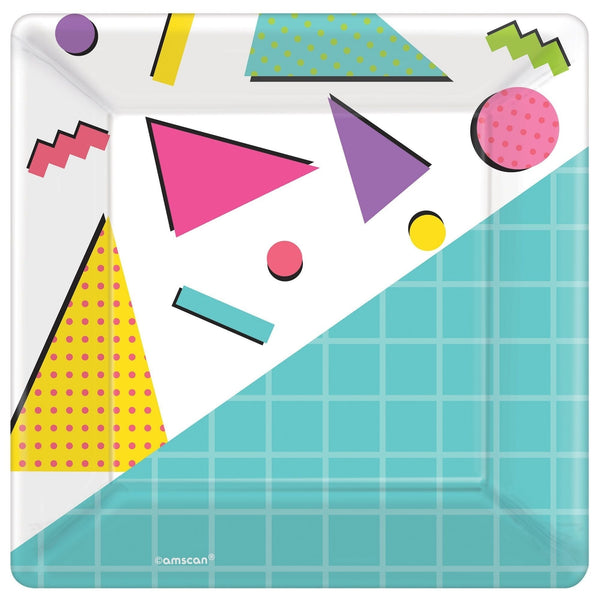 Amscan The Party Continues 30th Birthday Plates - 7" Prismatic Dessert Plates, 8 Count - View #2