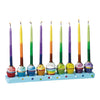 Premium Chanukah Candles - Multi Tri-Color