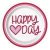 Retro Valentine Hearts 9" Plate
