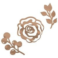 Rose Gold Floral Table Scatter