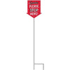 Santa Stop Here Metal Yard Stake