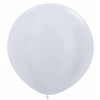 Satin White 36" Latex Balloon