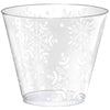 Snowflake Plastic Tumblers, 9 Oz.