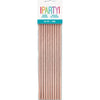 Straws - Paper and Foil, Rose Gold, 10 Count