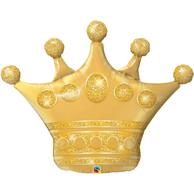 Super Shape Foil Balloon Golden Crown