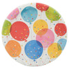 8 Confetti Balloon 7" Plates