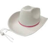 Adult's Fashion Doll White Cowboy Hat with Pink Band