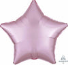 19" Star-Shaped Foil Balloon Pink Satin