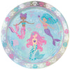 Shimmering Mermaids 9" Iridescent Round Plates