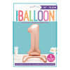 Rose Gold Number Shaped Standing Foil Balloon 30" 1
