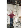 10ft Standing Titan Skeleton with White LED Eyes