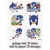 Sonic The Hedgehog Tattoos, 24 count