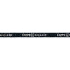 1 9Ft Glitz Black & Silver Foil Banner " Happy 80Th Birthday"