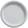 10" Round Paper Plates, 50 Count. - Silver