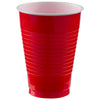 12 Oz. Plastic Cups, 20 Count. - Apple Red