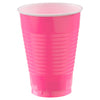 12 Oz. Plastic Cups, 20 Count. - Bright Pink