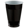 12 Oz. Plastic Cups, 20 Count. - Jet Black