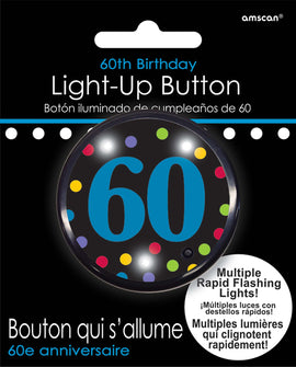 60th Birthday Flashing Button