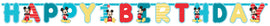 Disney Mickey's Fun To Be One  Jumbo Letter Banner Kit