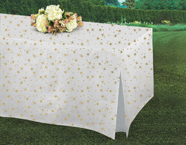Gold Birthday Tablefitter Rectangle Table Cover