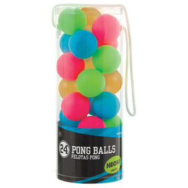High Count Pong Balls Neon