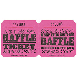 Pink Raffle Ticket Roll - 1000 per roll