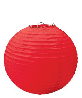 Apple Red Round Paper Lanterns