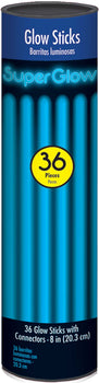 8" Glow Stick Tube - Blue, 36 ct.