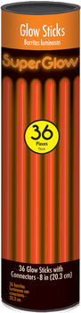8" Glow Stick Tube - Orange, 36 ct.