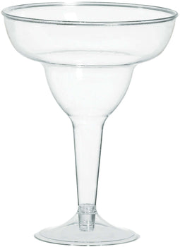 Clear Plastic Margarita Glasses - Big Party Pack