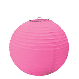 Bright Pink Round Paper Lanterns