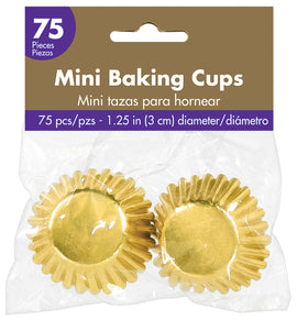 Mini Cupcake Cases - Gold