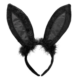 Black Bunny Ears Headband