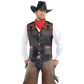 Cowboy Deluxe Vest - Adult Standard
