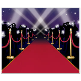Red Carpet Insta-Mural Photo Op complete wall decoration